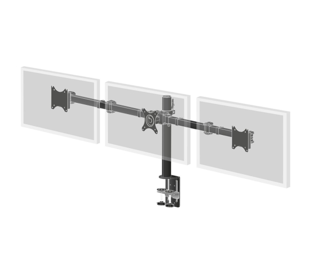 IIYAMA Potrójne ramię montażowe do monitorów DS1003C-B1 - 460870 - zdjęcie 2